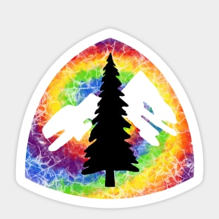 Pacific Crest Trail tie dye hangtag Sticker